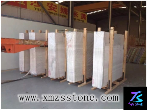 Packing & Loading Container marble granite  slabs Wooden Crates Plastic sheet