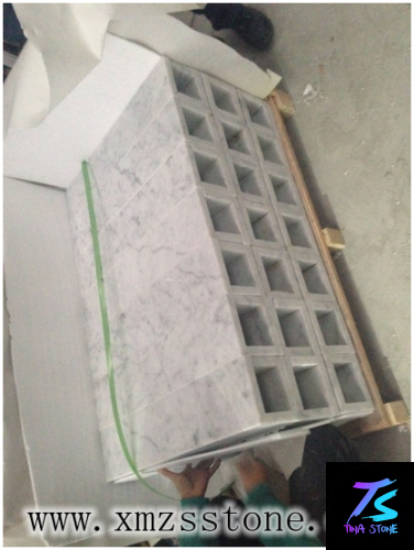 Packing & Loading Container marble granite tiles Wooden Crates Plastic sheet