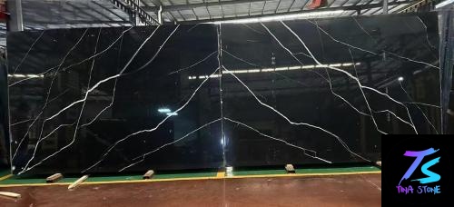 Nero Marquina （bookmatch）European White Marble Slabs Polished Floor Wall bathroom kitchen counter tops
