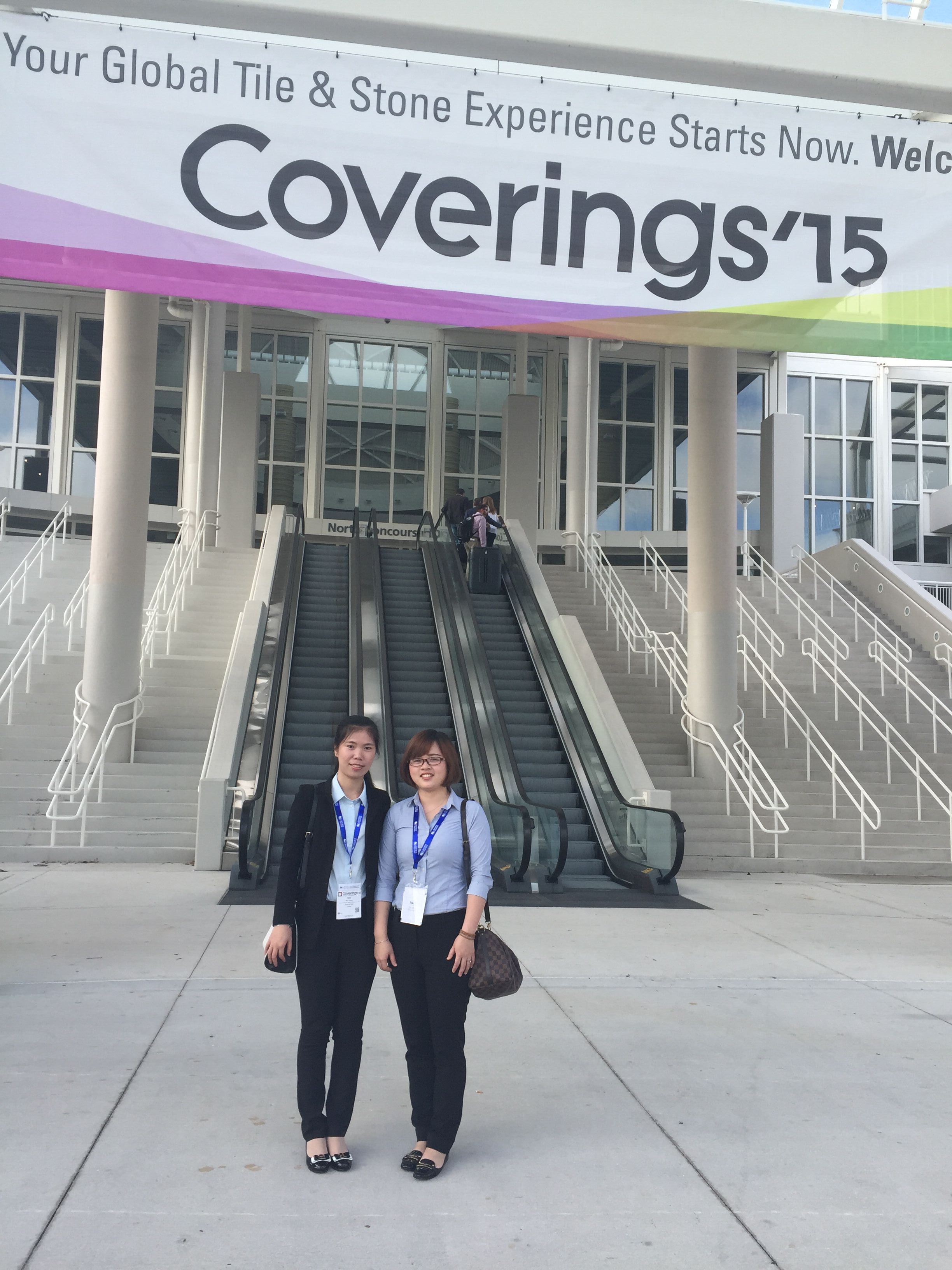 Tina Stone in 2015 Coverings show Orlando USA
