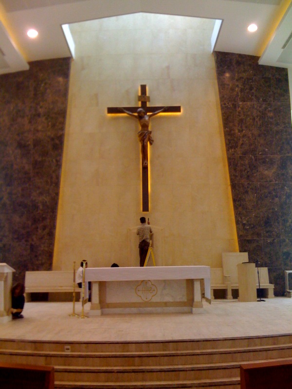 Tina Stone Import & Export Co., LTd: Project of Church at Singapore , supply the Jura vein, Dark Emperador, G682